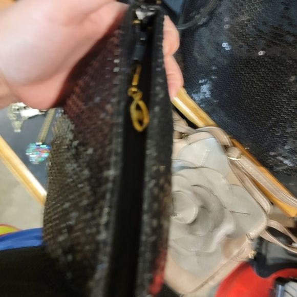 Little black spackle purse chain strap main image 4